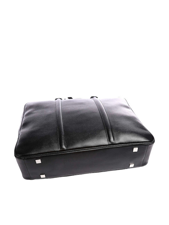 Mandarina Duck P10kmc02 651 Mal Aktentasche 14″ Strukturiertes Kalbsleder Schwarz