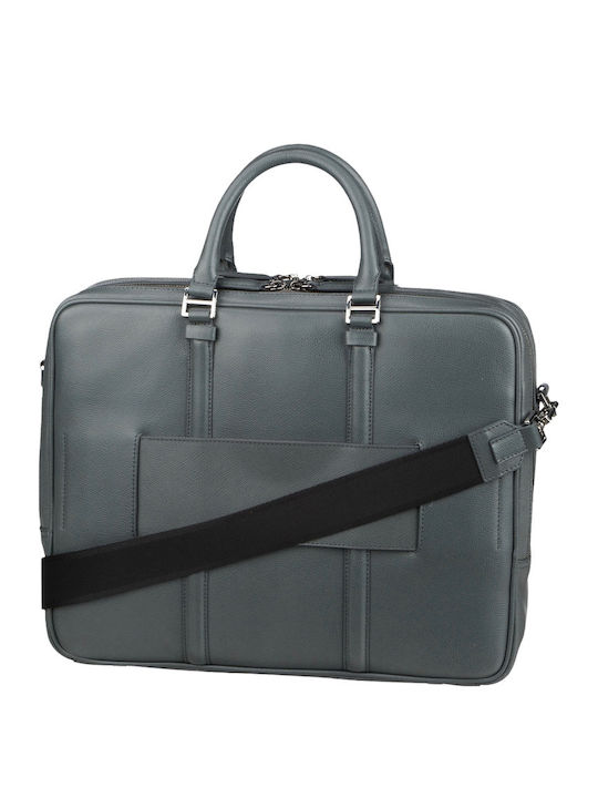 P10kmc02 06h Mandarina Duck Times Briefcase Lead Gray