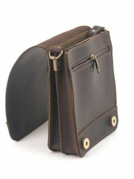 Kouros Leather Bag Leather Messenger Brown 324