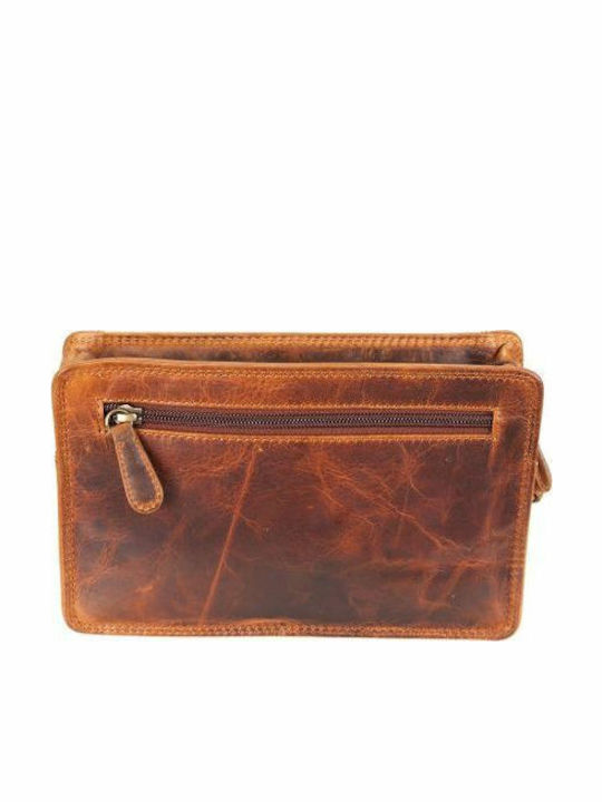 Kouros Leder Handtasche Herren LP 25 Kara Braun