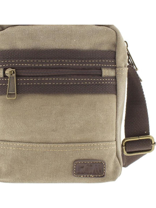 Rcm Shoulder Bag Fabric Canvas Small Size 210064-057 Beige