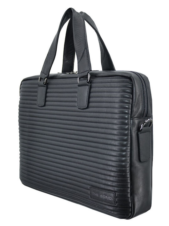 Leather 100 Δερματινη Επαγγελματικη Τσαντα Κωδικος 44s-bag-1165-1 Black