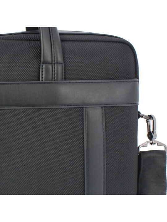 Professional Hand Shoulder Bag Annie Leather 40*30*9 Black Fabric Tsa.101.02.01.130 900-5