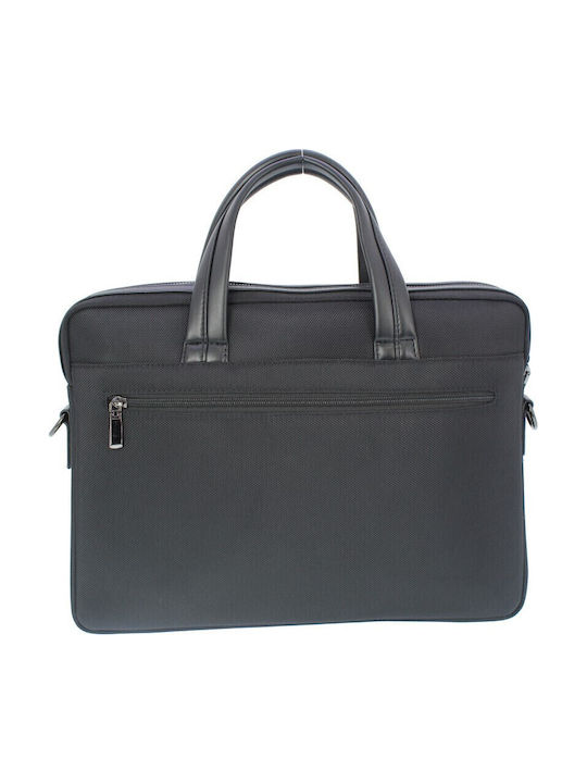 Professional Hand Shoulder Bag Annie Leather 40*30*9 Black Fabric Tsa.101.02.01.130 900-5