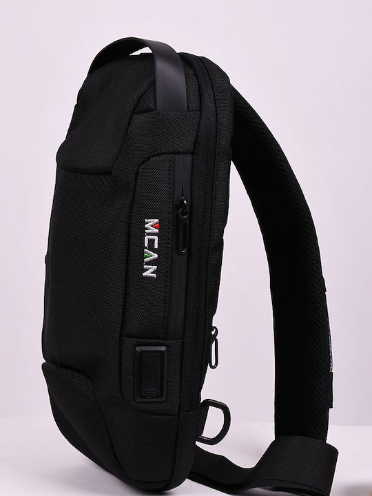 Men's Crossbody Sling Bag Black