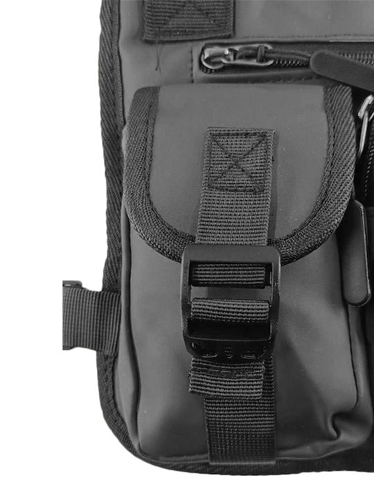Schwarze Herren-Tasche Sling 26x22x4cm J-22222