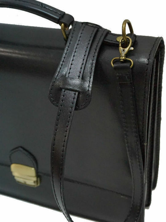 Professionelle Lederne Tasche Mybag 7035 Schwarz