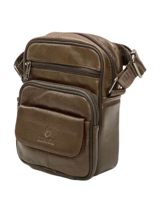 Men's Crossbody Bag Genuine Leather Excellent Quality Brown