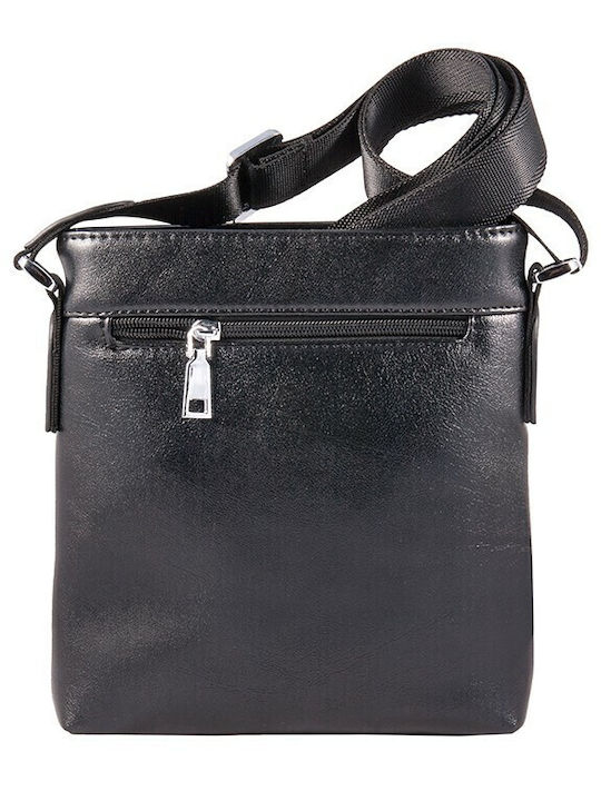 Shoulder Crossbody Bag Black Synthetic Leather 1069-01 V-store