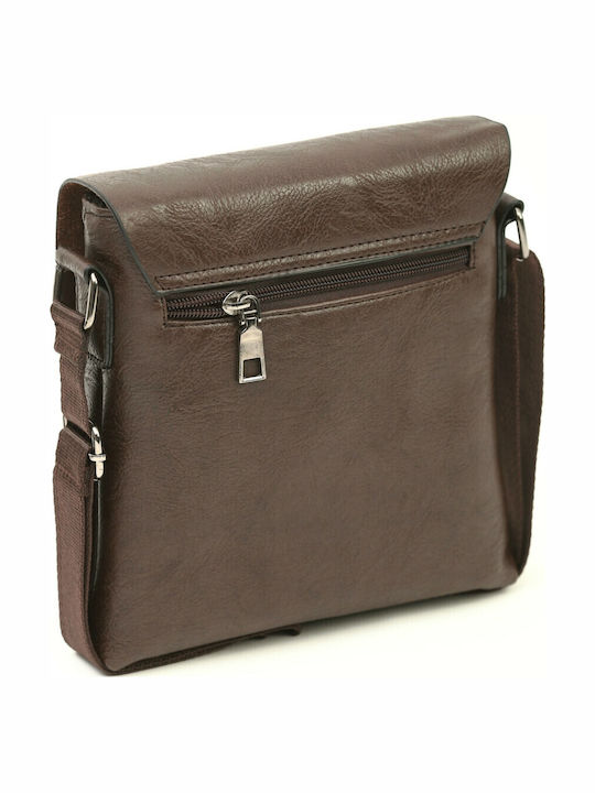 Men's Small Bag Synthetic Leather Brown 3146