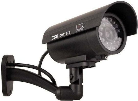Dummy Surveillance Camera Abs 2 Aaa Batteries Black