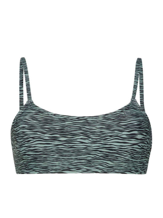 Bikini Triangle Animal Print Green