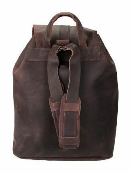 Kouros Leather Men's Leather Backpack Krouta-400 Brown