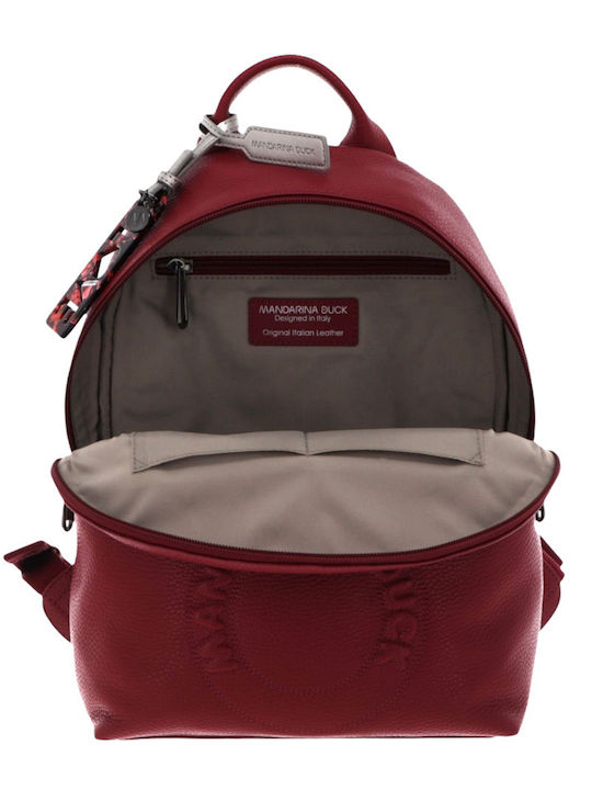 Δερμάτινο Σακίδιο Πλάτης Mandarina Duck Marshmellow Backpack P10jkt0404o Col Rumba Red