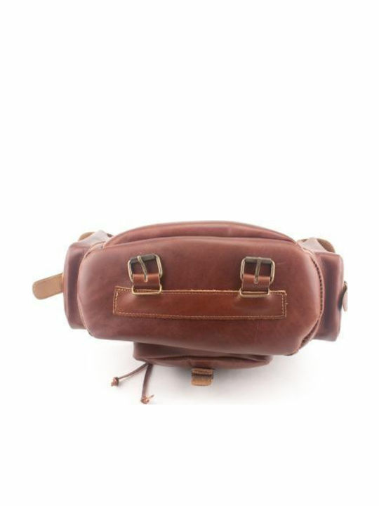 Kouros Leather Backpack Men's Face Leather Top Quality 405 Brown