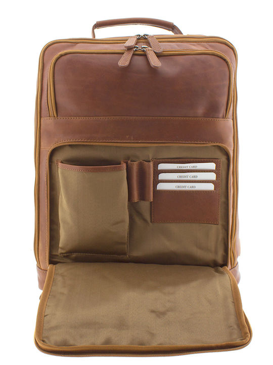 Rucsac Profesional Din Piele Rcm H43 Tabac maro