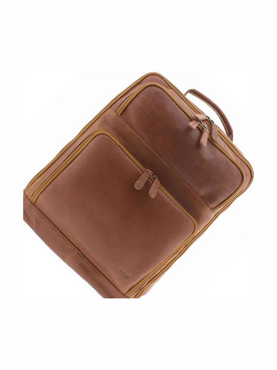 Rucsac Profesional Din Piele Rcm H43 Tabac maro