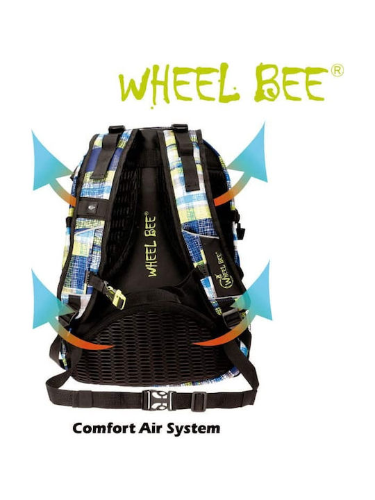 Led Wheelbee Nacht Sicht Camouflage Hellblau Rucksack