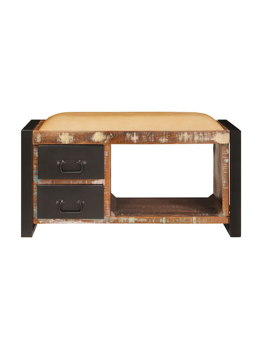 Entry Furniture with Bench Colorful 80x35x40cm