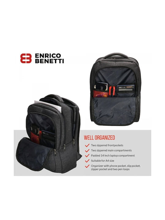 Tasque De Spate Profesionale Backpack 30*41*13,5 Enrico Benetti Albastru Tsa.101.02.03.032 62096