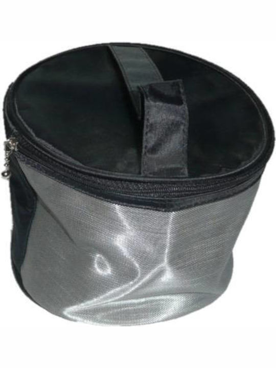 Travel Toiletry Bag for Cosmetics & Shaving 16.5x13cm Mesh Silver
