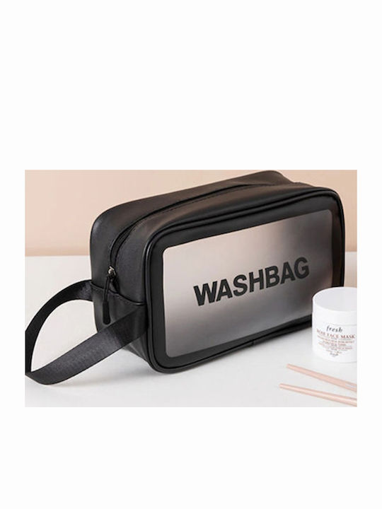 Νεσεσερ Washbag 25χ15εκ Διαφανο-μαυρο Jc05303-085