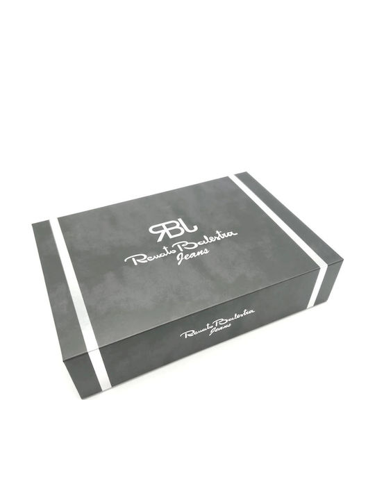 Leather Black Wallet Belt Renato Balestra Jeans Gift Set Dk353/35.425 Leather Black Wallet Belt Renato Balestra Jeans Gift Set Dk353/35.425