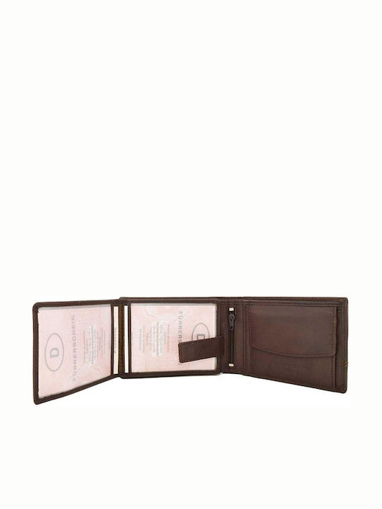 Herrenbrieftasche Aus Leder Braune Kappa K-1644a