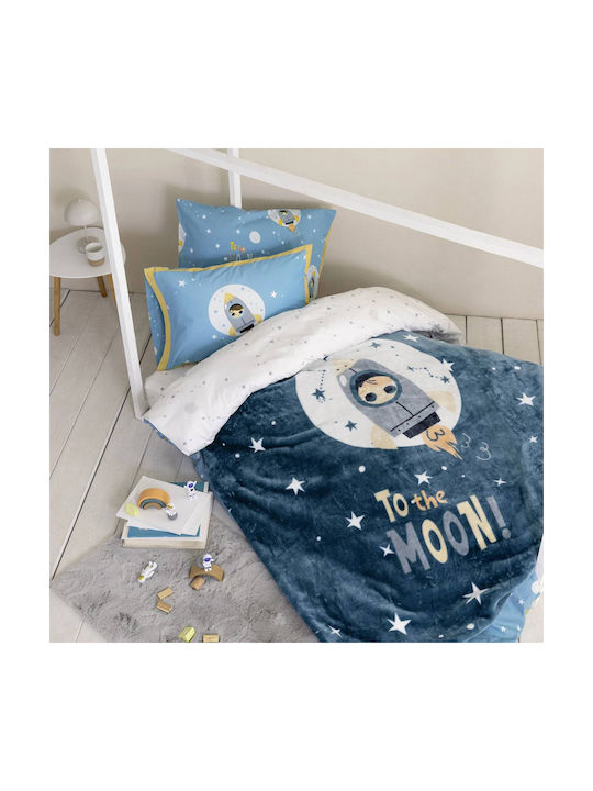 Nima Blanket Velvet To The Moon Blue 160x220cm