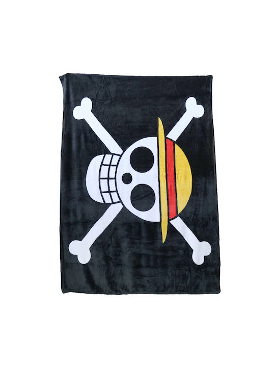 Aymax Κουβέρτα Fleece Μαύρη 130x160εκ.