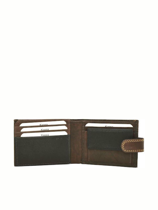 Herrenbrieftasche Aus Leder Braun Kappa K-1347l