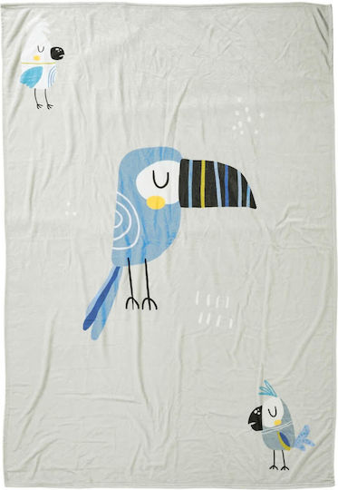 Das Home Blanket Fleece 4914 Blue, Grey, Mint 160x220cm