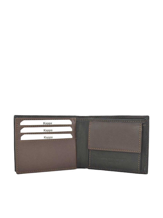 Herrenbrieftasche Leder Kappa 1123 Schwarz