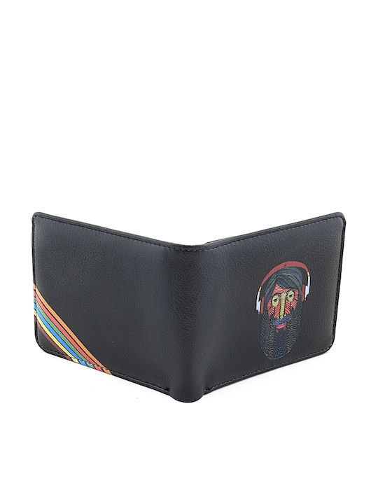 Αντρικο Πορτοφολι Maυρο Unisex Pera M.wallet Face Black