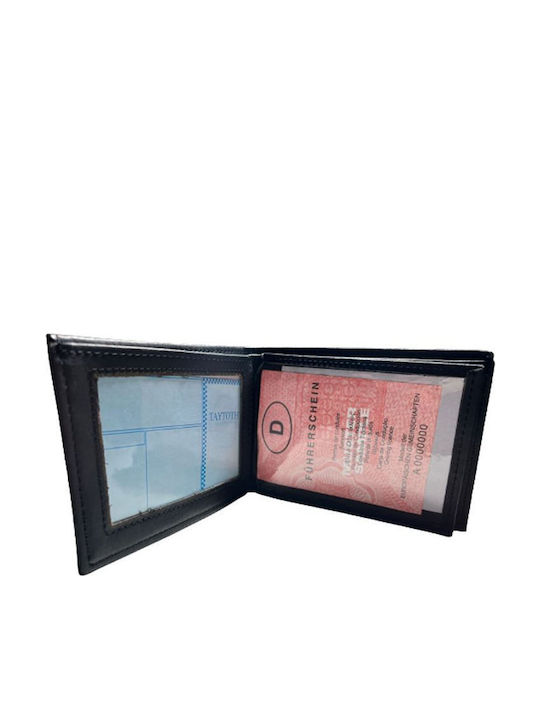Portofel Barbatesc Annie Leather Negru Din Piele Ecologică Pu