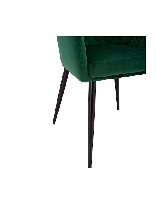 Charles Dining Room Velvet Armchair Cypress 57x63x83cm 2pcs