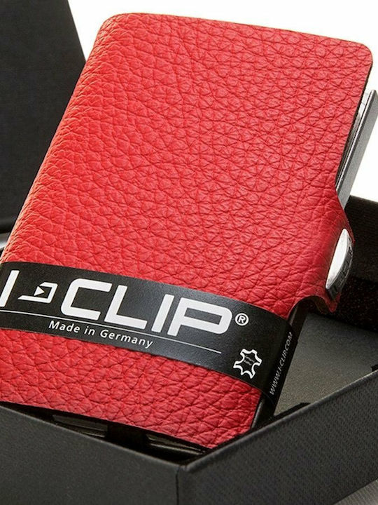 I-clip Pilot Rote Herrenbrieftasche
