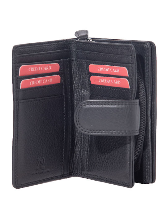 Kouros Leather Women's Wallet 6081RFID Black