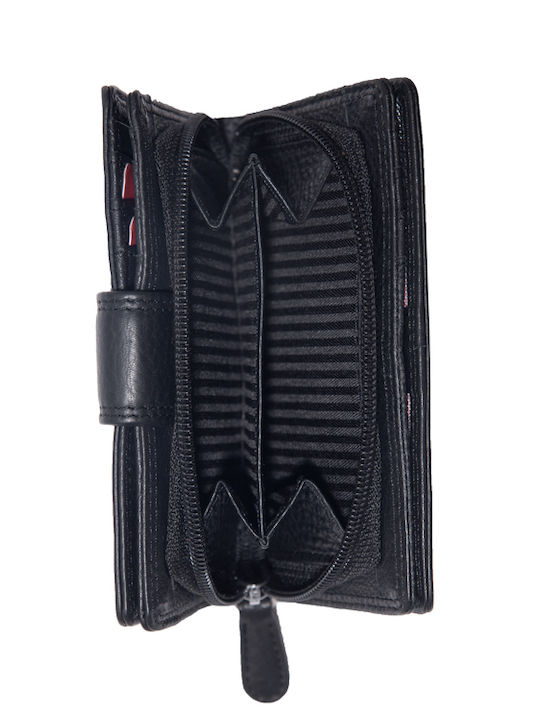 Kouros Leather Women's Wallet 6081RFID Black