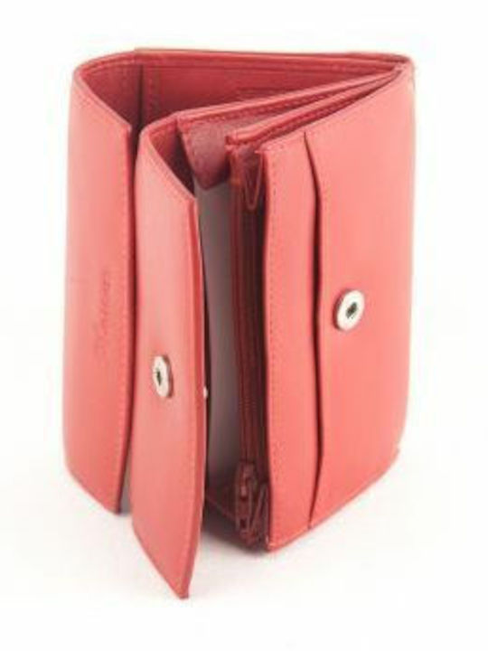 Kouros Damenbrieftasche Leder Damen-7052-Rote