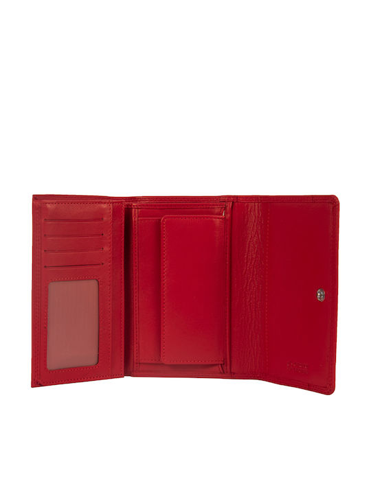 Kouros Естествена Кожа Портфейл 11red Червен