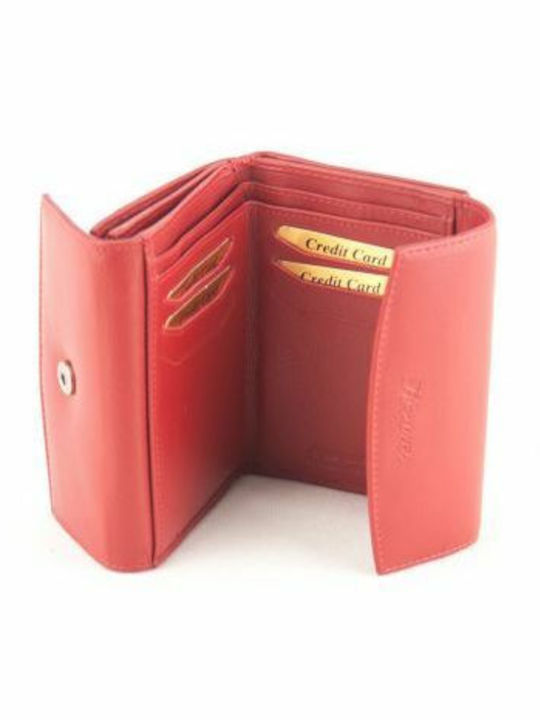 Kouros Damenbrieftasche Leder Damen-7052-Rote