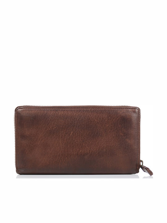 Trip Camel Πορτοφόλι Γνήσιο Vintage Μαλακό Δέρμα 511 D.brown