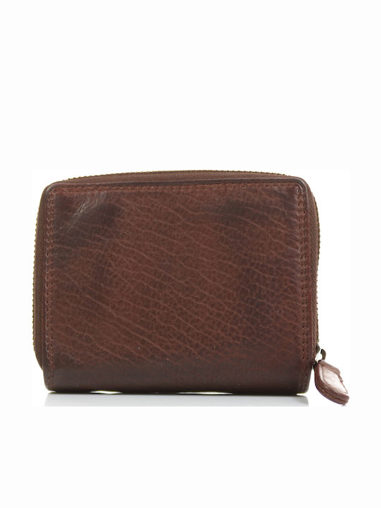 Trip Camel Small Wallet Genuine Vintage Soft Leather 513 Dark Brown