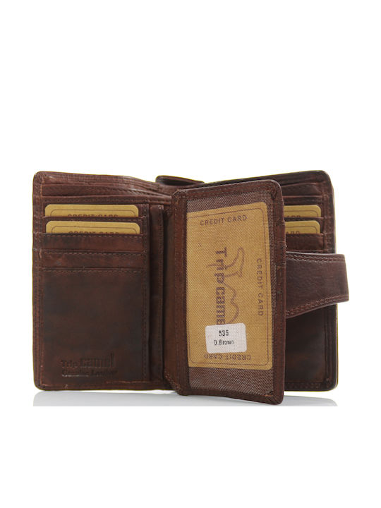 Trip Camel Wallet Genuine Vintage Soft Leather 535 Dark Brown