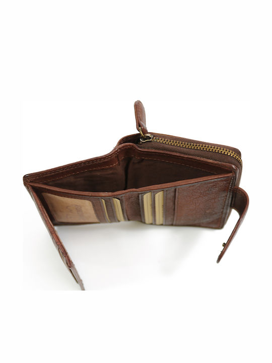 Trip Camel Small Wallet Genuine Vintage Soft Leather 513 Dark Brown