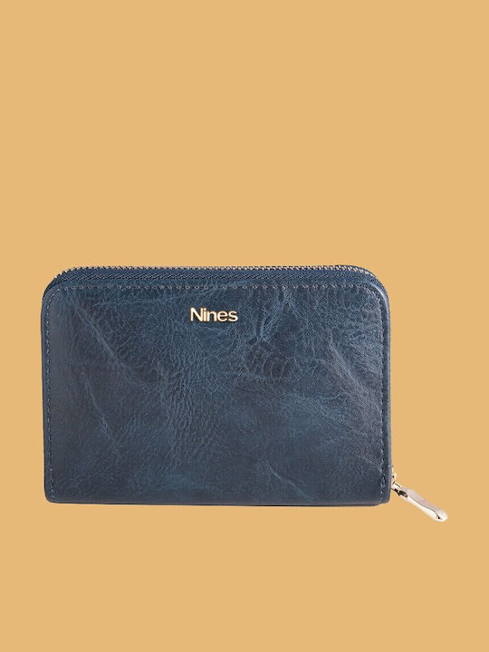 Nines Wallet Single Medium Size 7760 Navy Blue