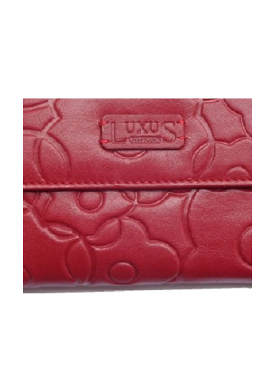 Luxus X 7002-2 Leder Rote Damenbrieftasche