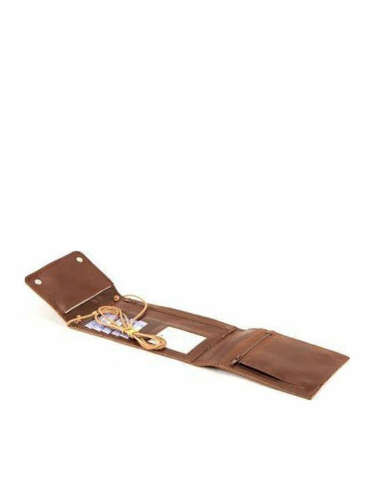 Kouros Leather Shoulder Bag 8606 Brown