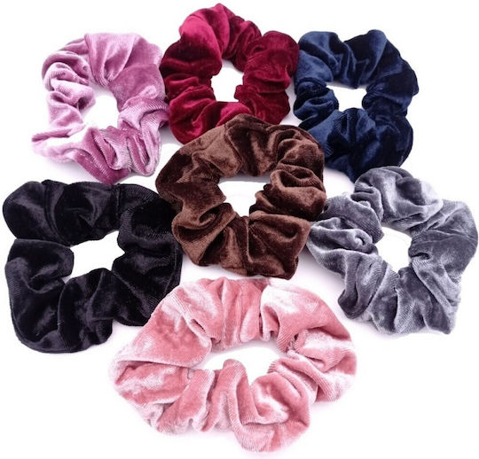 Sura Scrunchie Catifea Diverse Culori Albastru Închis